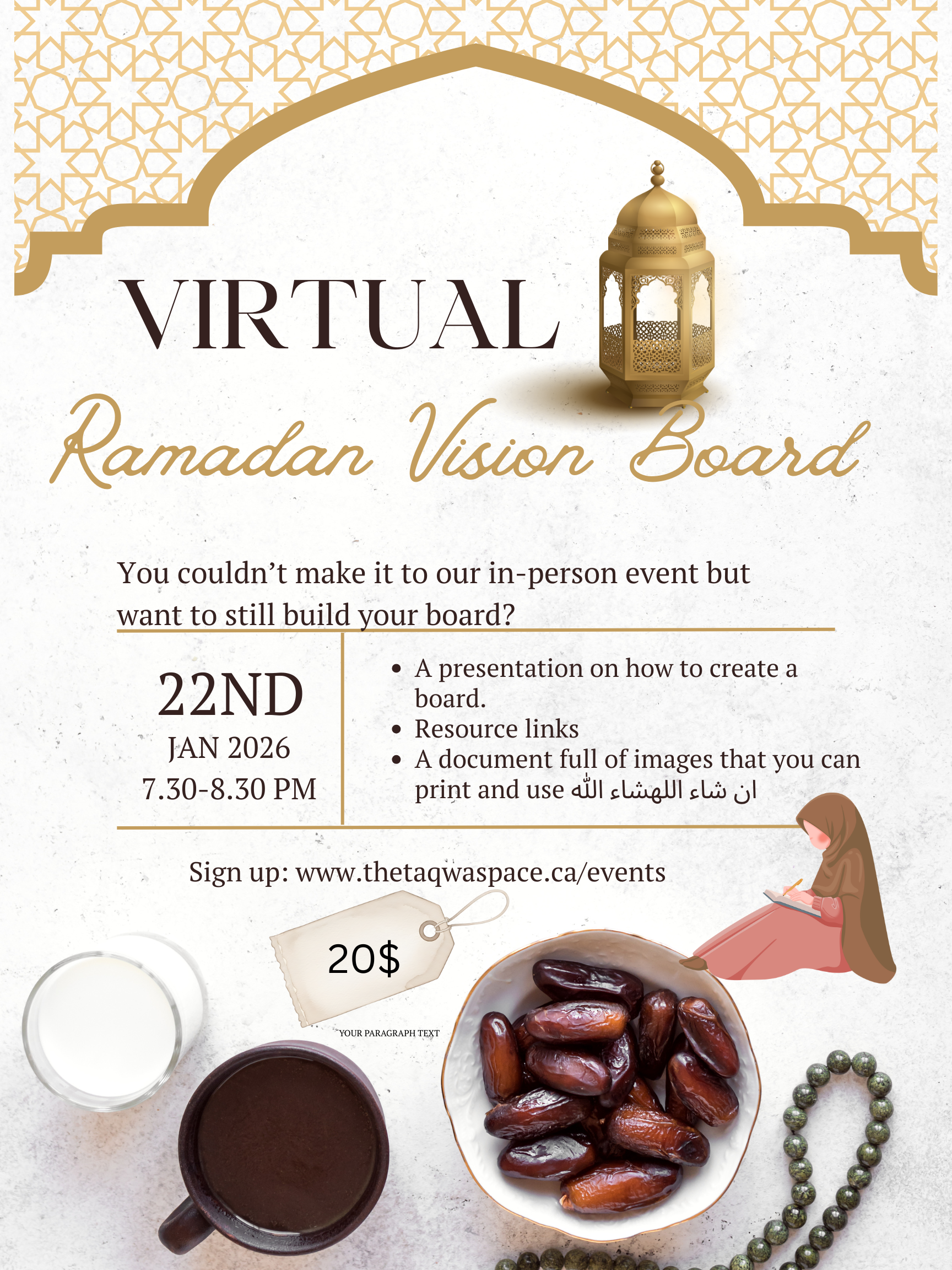 VIRTUAL RAMADAN VISION BOARDS